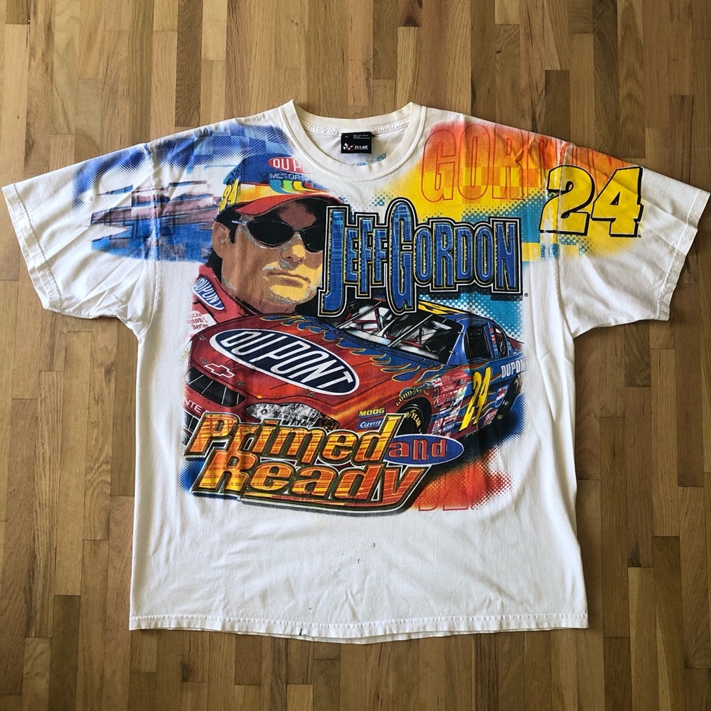 Vintage Jeff Gordon “Primed and Ready” T-shirt - XL
